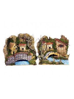 ACC.PONTE SU FIUME 20x14x17cm 11414