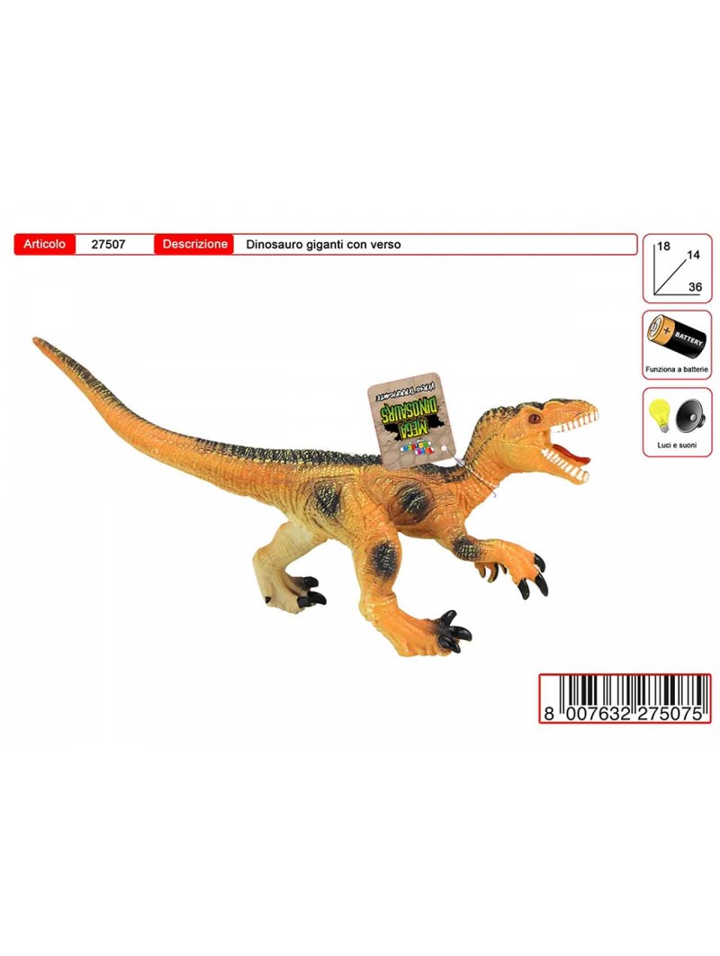 MEGA DINOSAURO GOMMA 27507