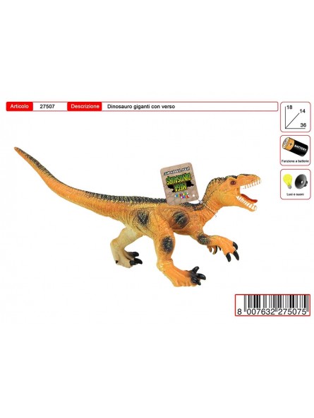 MEGA DINOSAURO GOMMA 27507