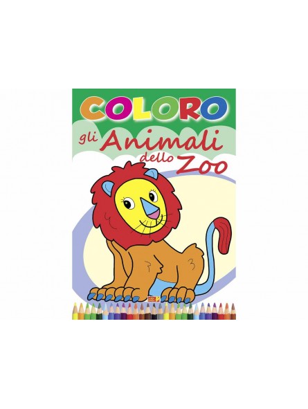 LIBRO COLORA GLI ANIMALI DELLO ZOO