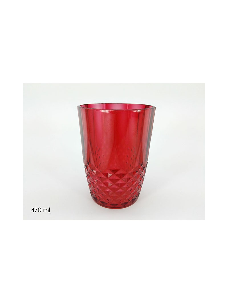 BICCHIERE 470ML ROSSO 548407