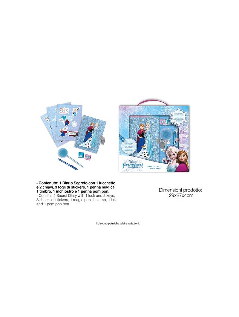 FROZEN DIARIO SEGRETO GLITTER FR0715