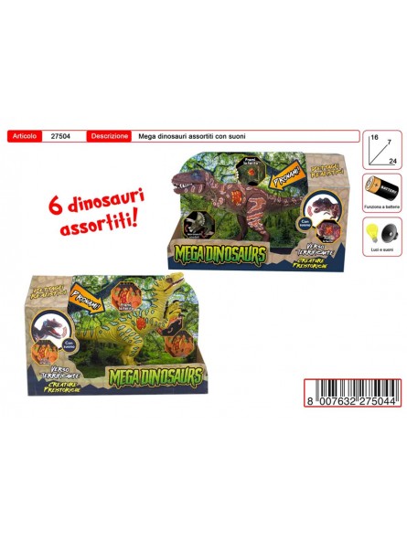 MEGA DINOSAURS CON SUONO 27504