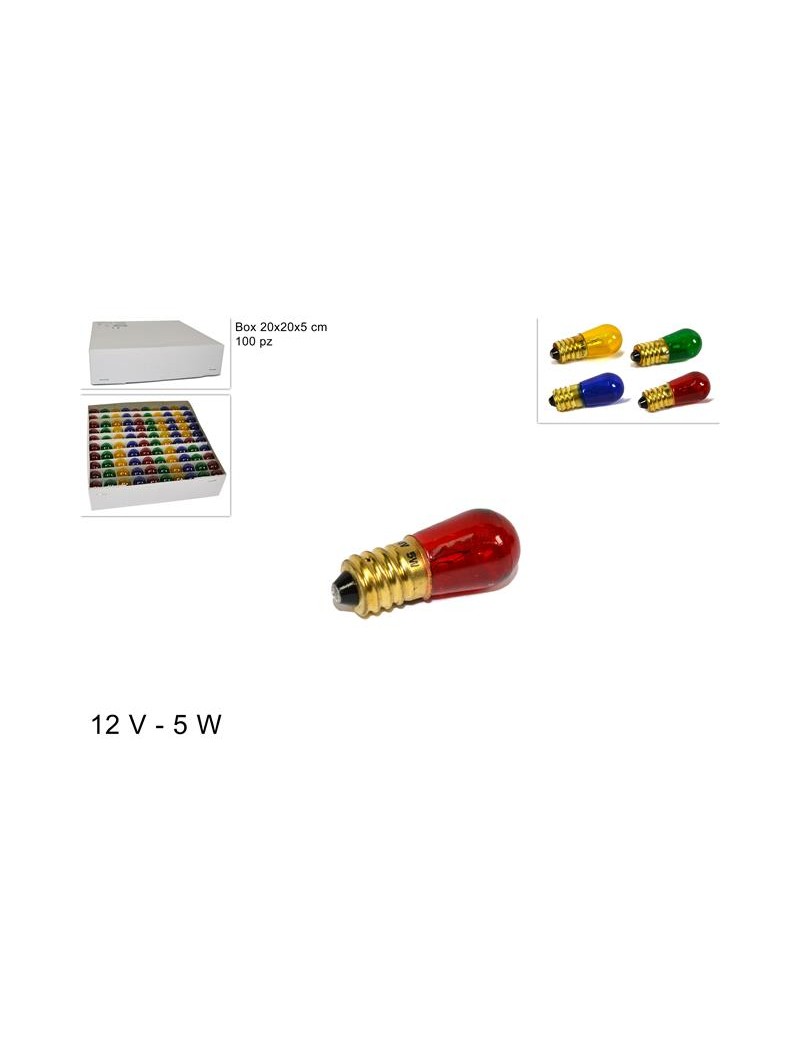 LAMPADINE CATENARIA 12V.5W MULTI