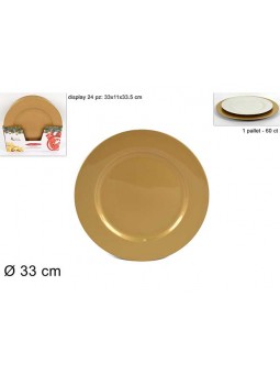 SOTTOPIATTO 33cm ORO MO002010A