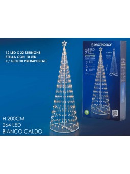 ALBERO DI NATALE CON 274 LED PRO 450080