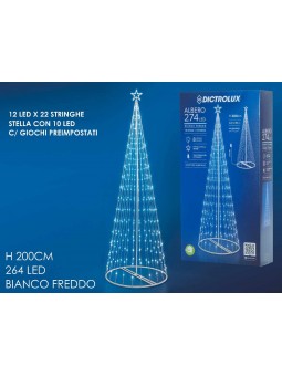 ALBERO DI NATALE CON 274 LED PRO 450081