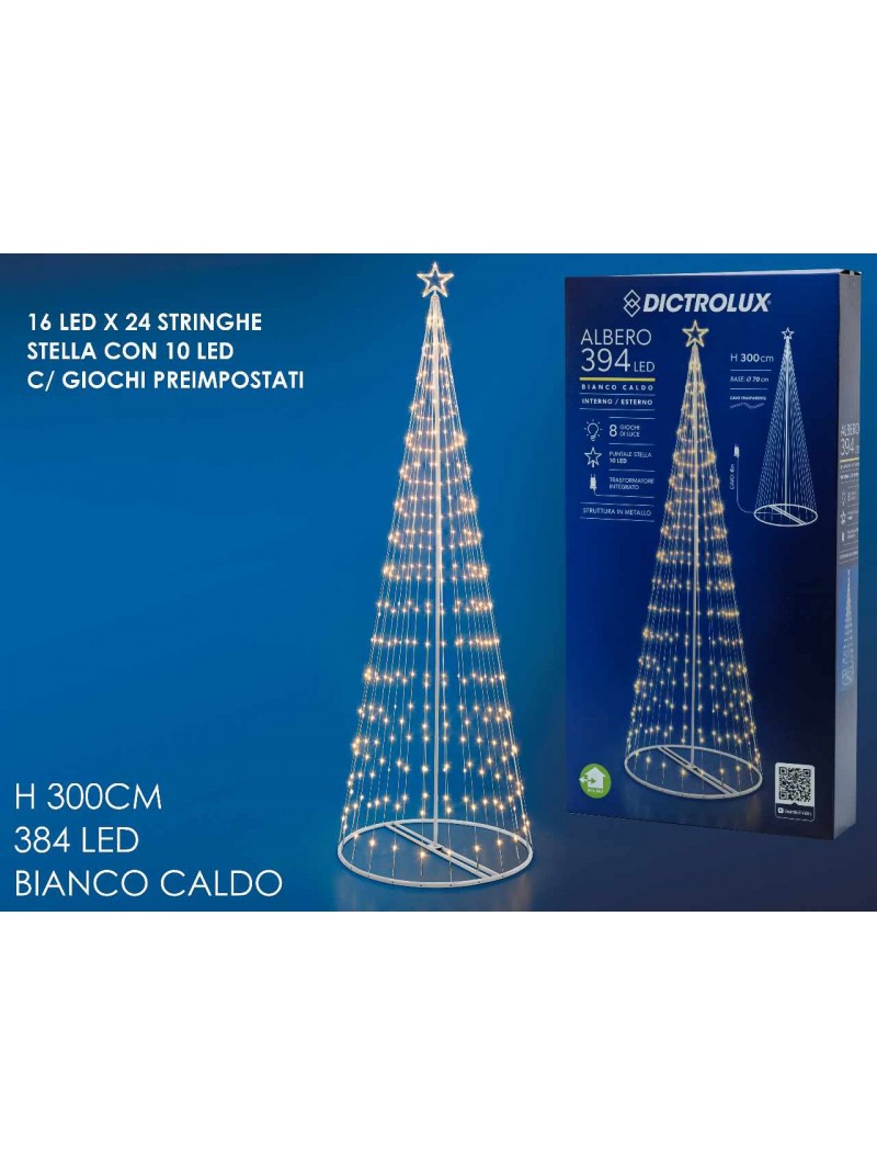 ALBERO DI NATALE CON 394 LED PRO 450085