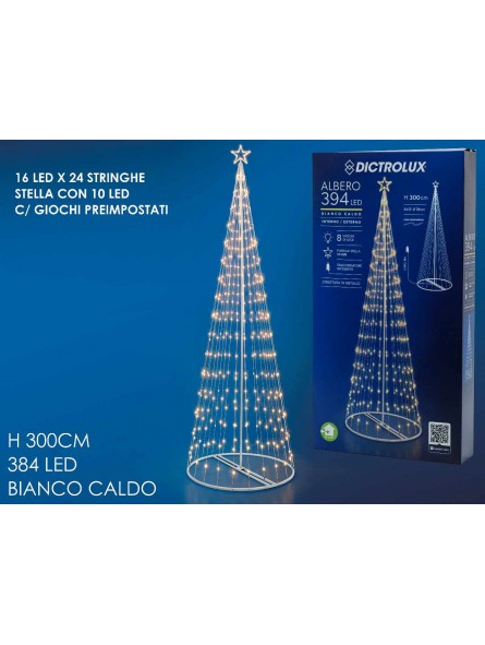 ALBERO DI NATALE CON 394 LED PRO 450085