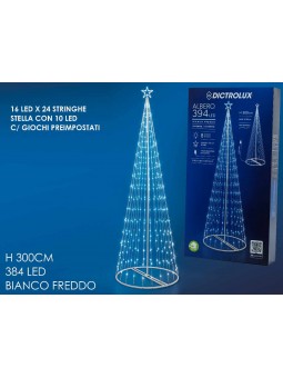 ALBERO DI NATALE CON 394 LED PRO 450086