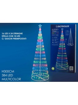 ALBERO DI NATALE CON 394 LED PRO 450087