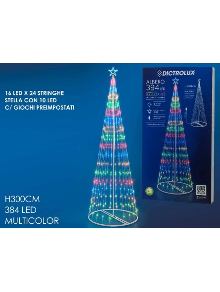 ALBERO DI NATALE CON 394 LED PRO 450087