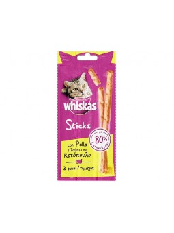 WHISKAS ST CATSTICK POLLO 3X6gr 11932