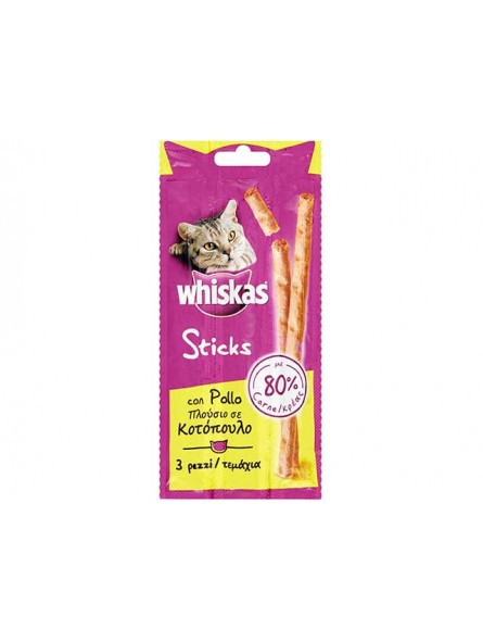 WHISKAS ST CATSTICK POLLO 3X6gr 11932