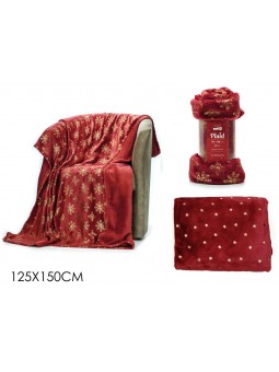 PLAID NATALIZIO COLORE ROSSO CON 596003