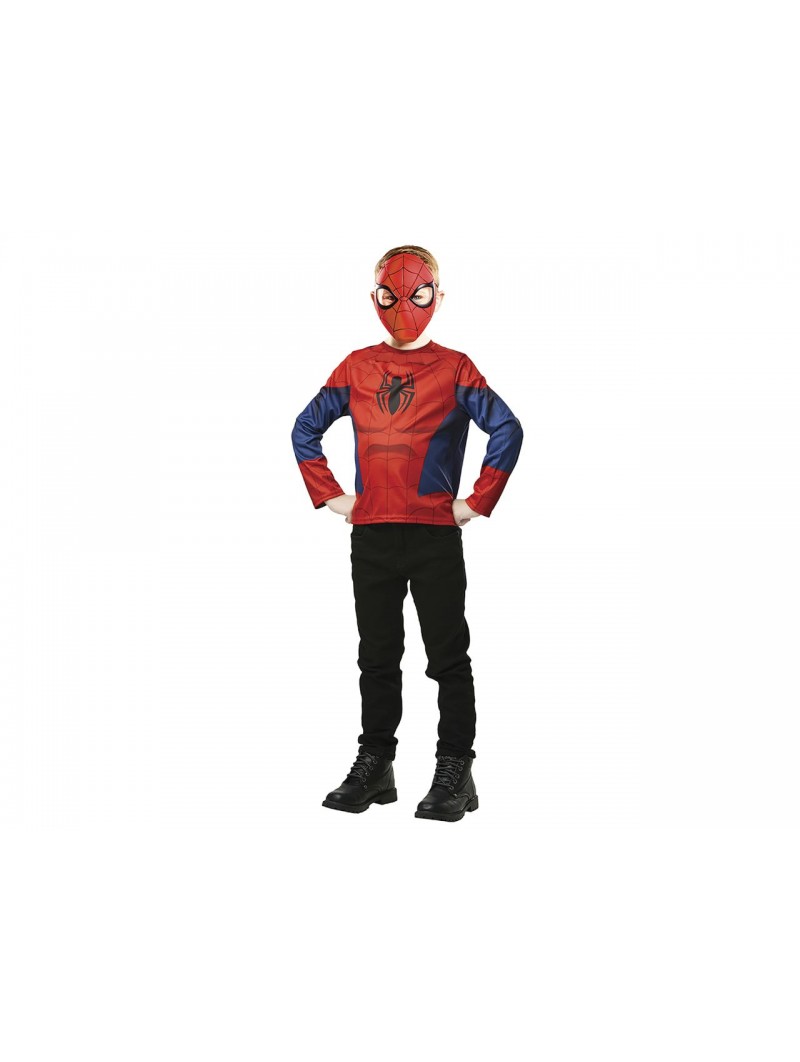 SPIDERMAN TOP E MASCHERA TAGLIA 300108