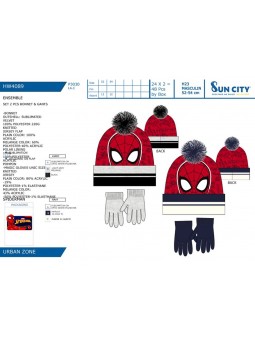 SPIDERMAN CAPPELLO E GUANTI TAGL HW4089