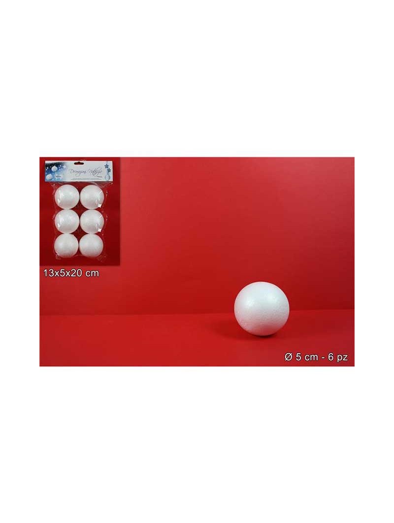 SFERA POLISTIROLO 5cm 6PZ JE000947