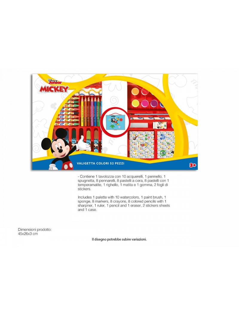 VALIGETTA COLORI 52PZ DI MICKEY MIC0826