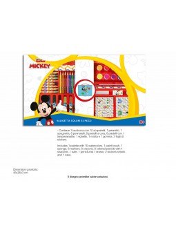 VALIGETTA COLORI 52PZ DI MICKEY MIC0826