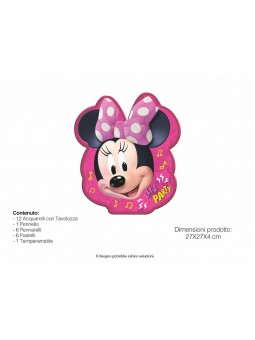 SET COLORI SAGOMATA MINNIE MIN0830