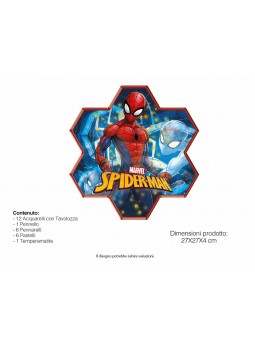 SET COLORI SAGOMATA DI SPIDERMAN SP0830