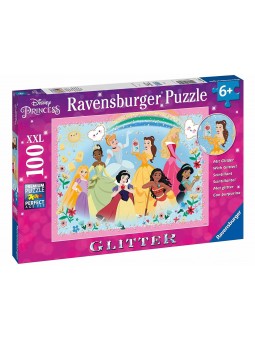 PUZZLE 100pz XXL PRINCESS GLITTER 13326