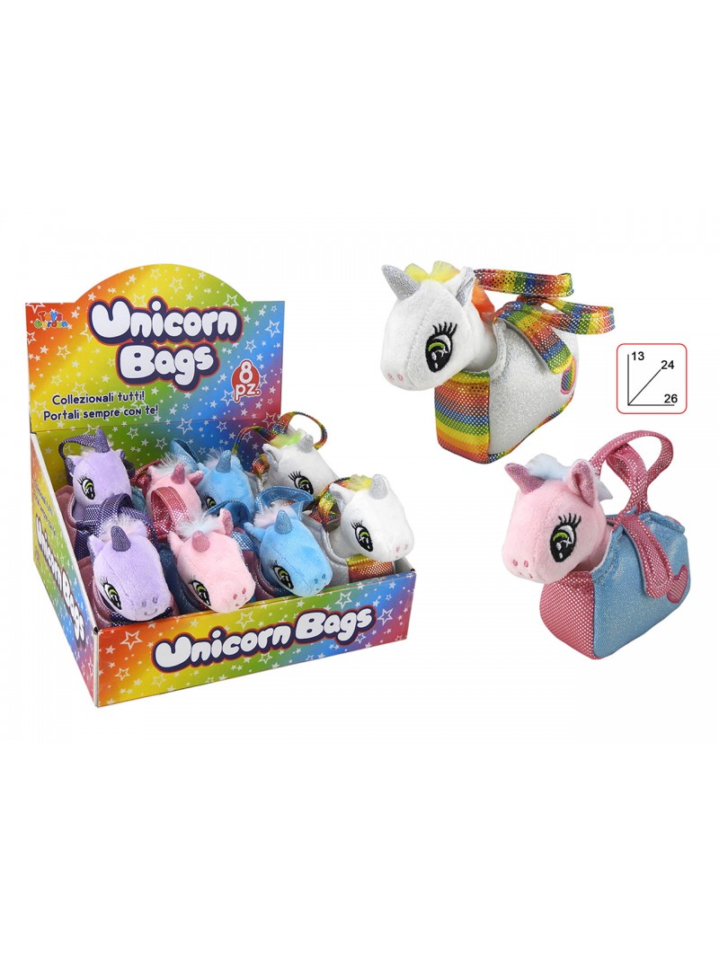 UNICORNI IN BORSETTA 12CM 33043