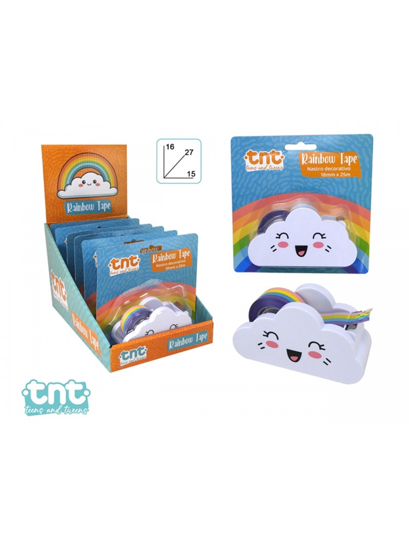 TNT RAINBOW TAPE PORTA NASTRO 11CM 9200