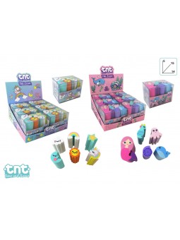 TNT CUTE ERASER SET GOMMINE 5CM 92031