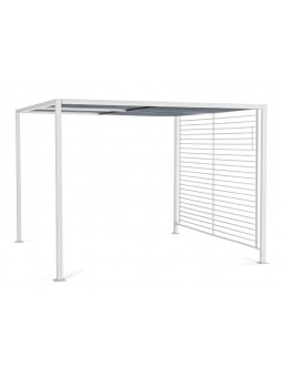 GAZEBO 3X3,60X2,20 ALLUMI.BIANCO JU-009