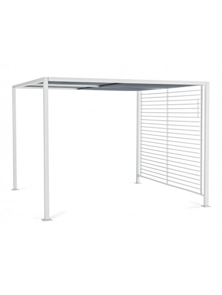 GAZEBO 3X3,60X2,20 ALLUMI.BIANCO JU-009