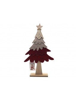 ALBERO IN PANNO C/BASE LEGNO 41X5X23CM