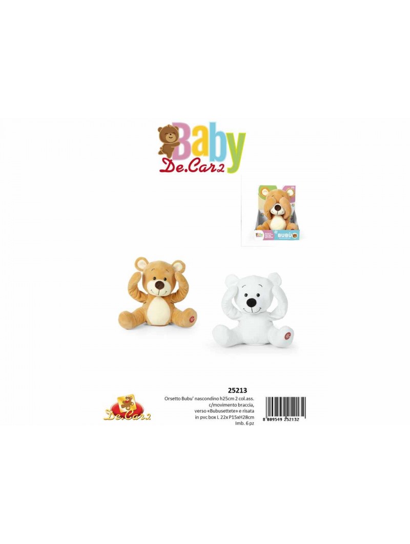 PELUCHE BABY DECAR ORSETTO 25cm 25213