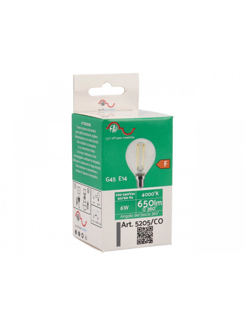 LAMPADA LED 6W E14 - BIANCO 5205/CO