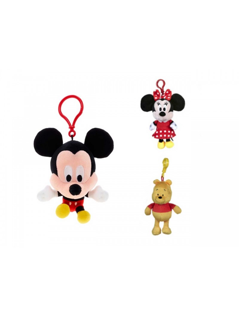 TOPOLINO PELUCHE 11CM C/BAGCLIP 8001MD