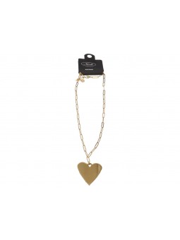 COLLANA CATENA C/CUORE BIG SWEET ORO