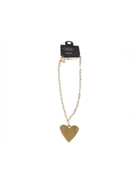 COLLANA CATENA C/CUORE BIG SWEET ORO