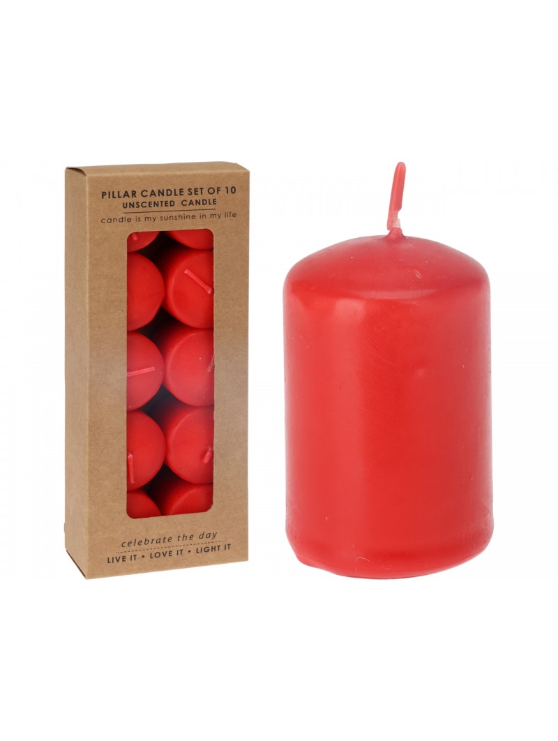 CANDELE ROSSE 3X3CM 10PZ ACC696470