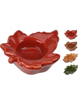 P.TEALIGHT FOGLIA CERAMICA ALX970660