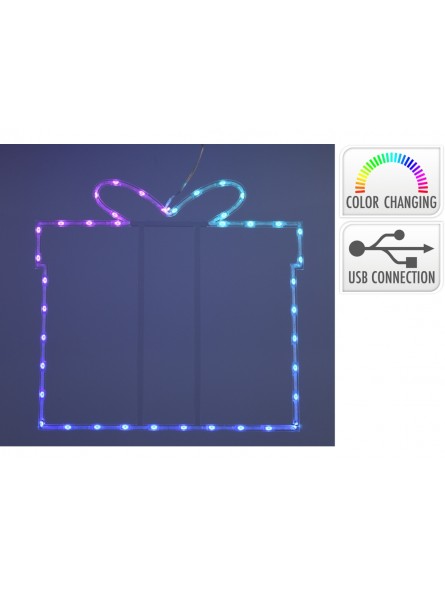 PACCO REGALO 40LED RGB 40X45 AVX000140