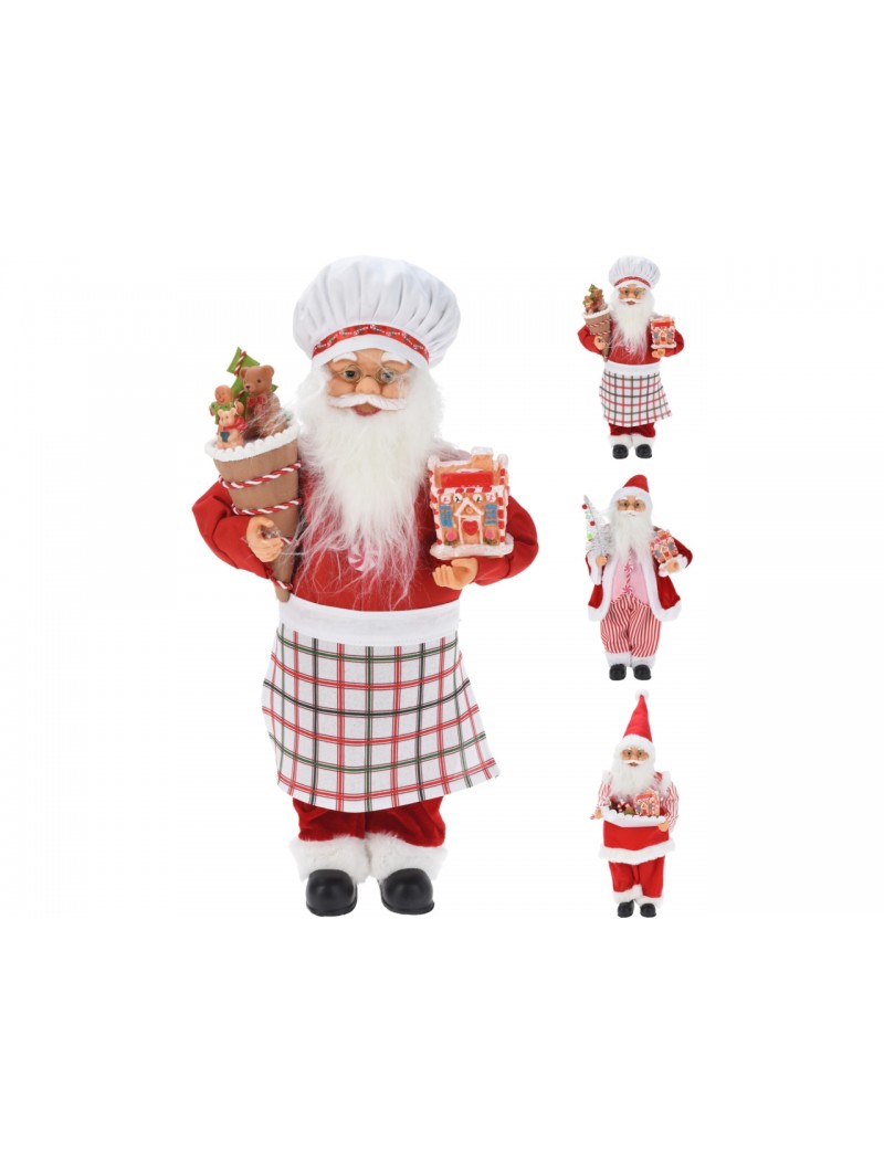 BABBO NATALE CUOCO 45CM 3ASS ADJ000050