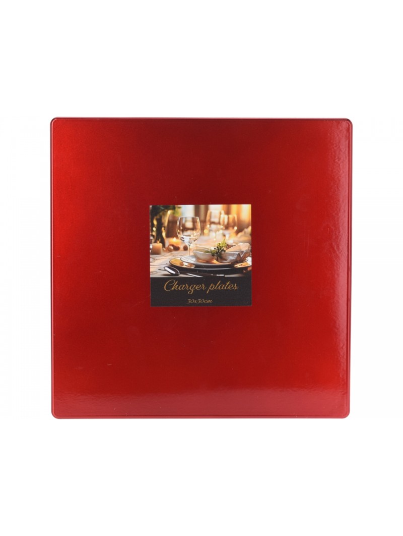 SOTTOPIATTO 30X30CM ROSSO AKX101490