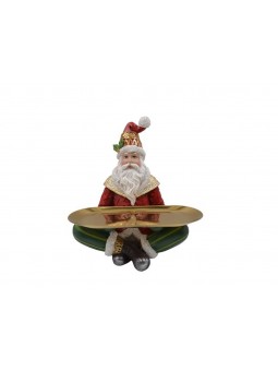 BABBO NATALE C/PIATTO 21X26CM A043