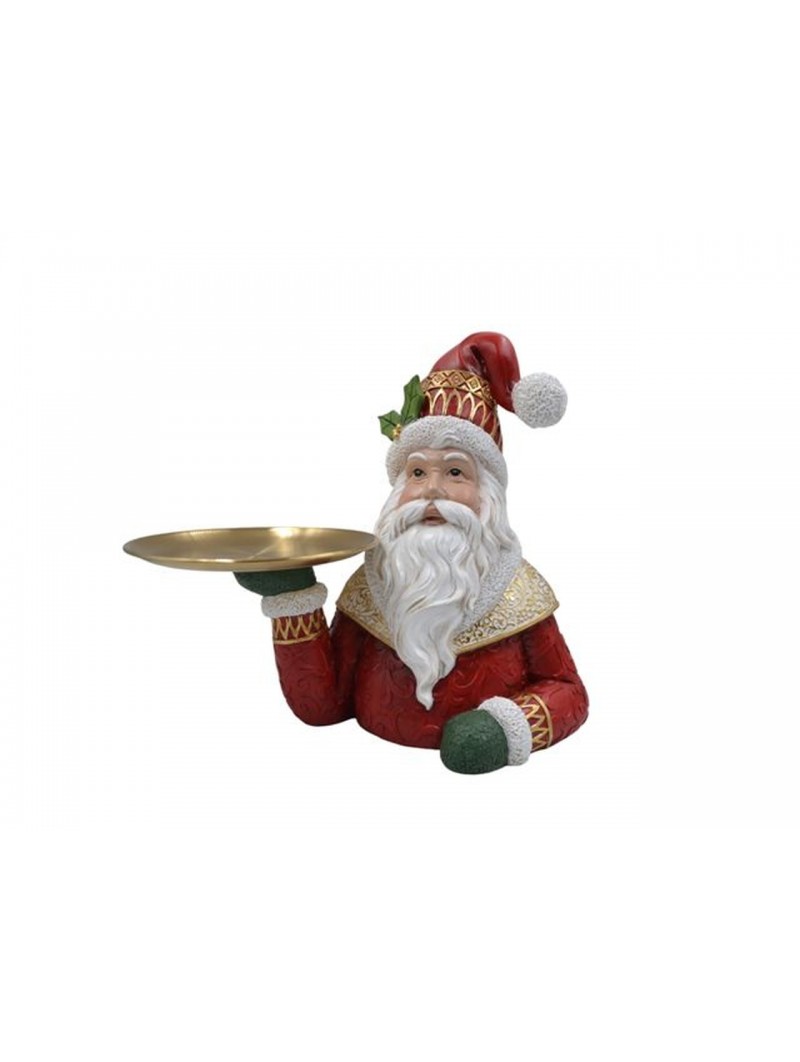 BABBO NATALE C/PIATTO 24X28CM A044