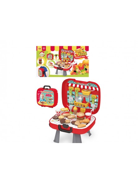 BBQ PLAYSET CON TROLLEY H27X46CM 37346