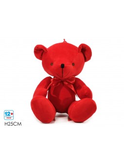 ORSO NATALIZIO 25CM ROSSO 721794