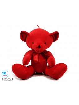 ORSO NATALIZIO 35CM ROSSO 721795