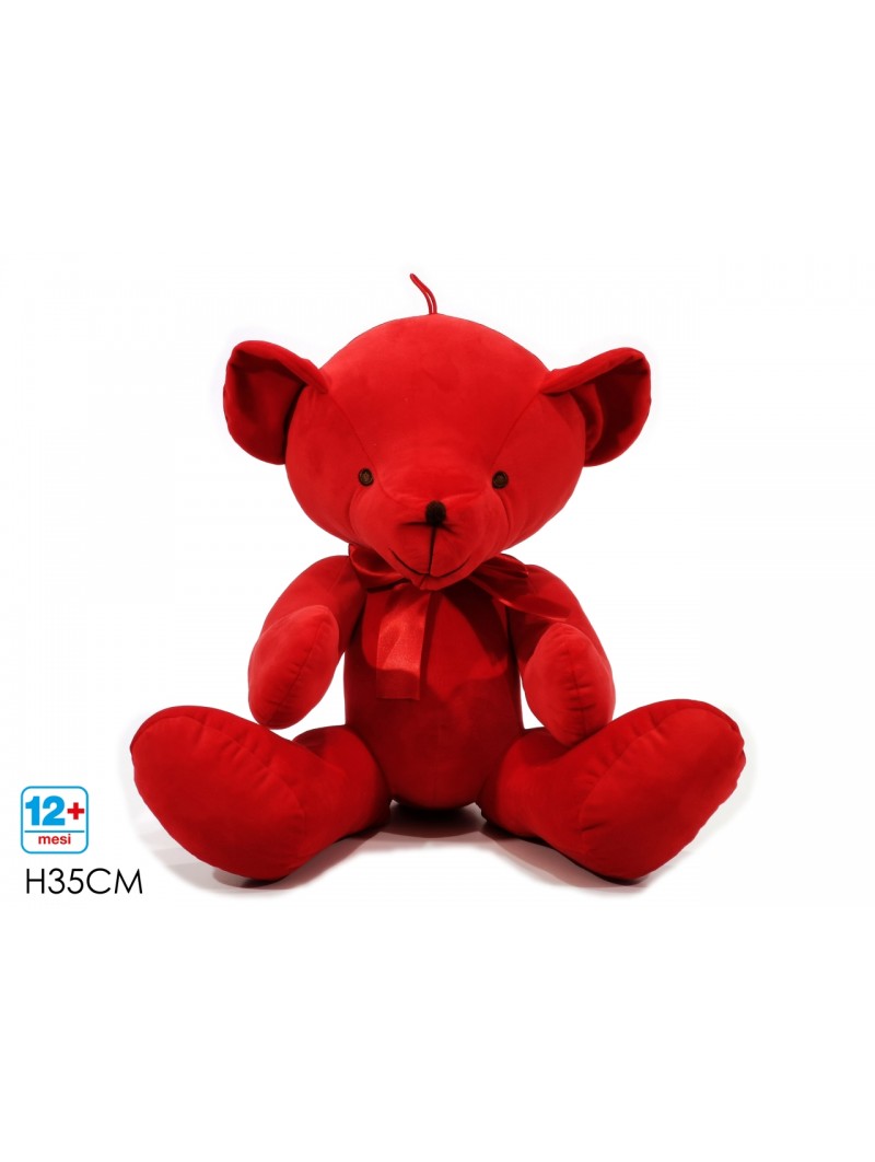 ORSO NATALIZIO 35CM ROSSO 721795