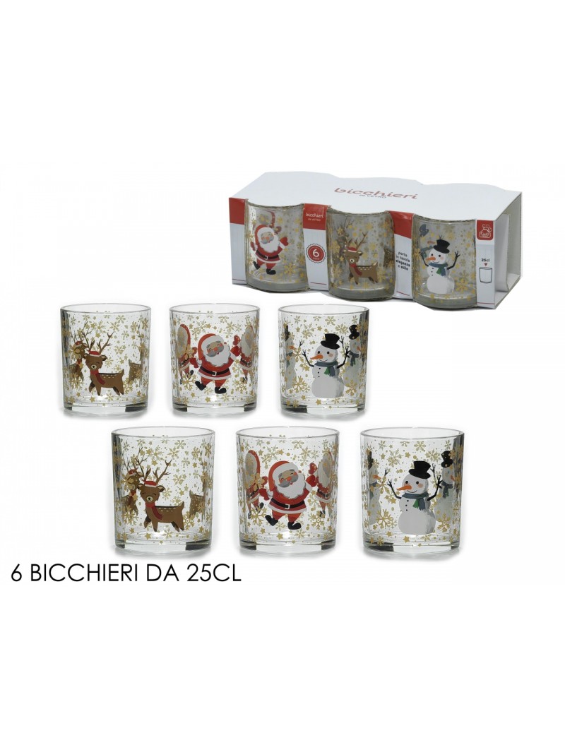 BICCHIERI 25CL PUPAZZI 6PZ 920397